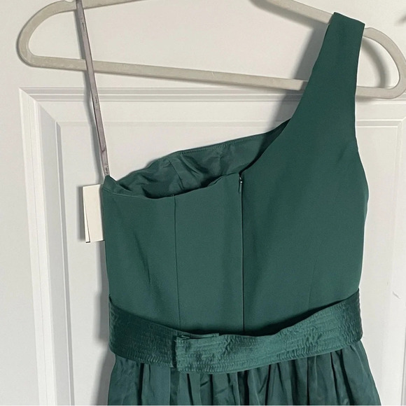 New! Vera Wang One Shoulder Dress With Satin Sash nwt 18783 - Picture 3 of 10